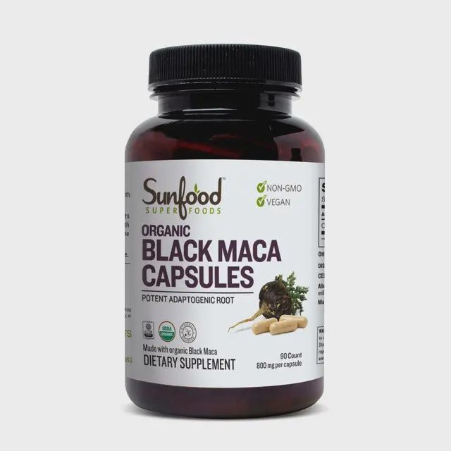 Maca Capsules, Black, 800mg 90 Ct.