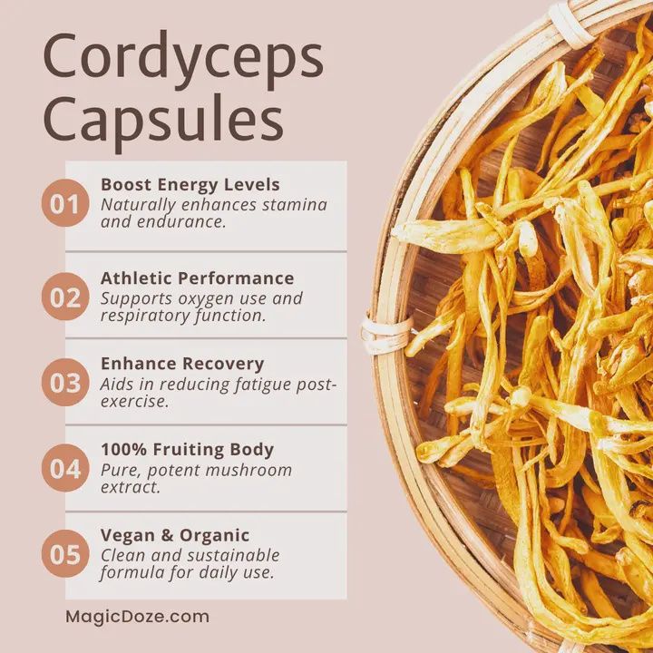 Cordyceps Capsules - Vitalize By Magic Doze™