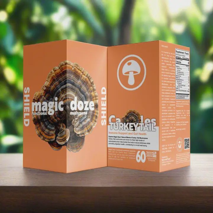Turkey Tail Mushroom Capsules - Shield By Magic Doze™