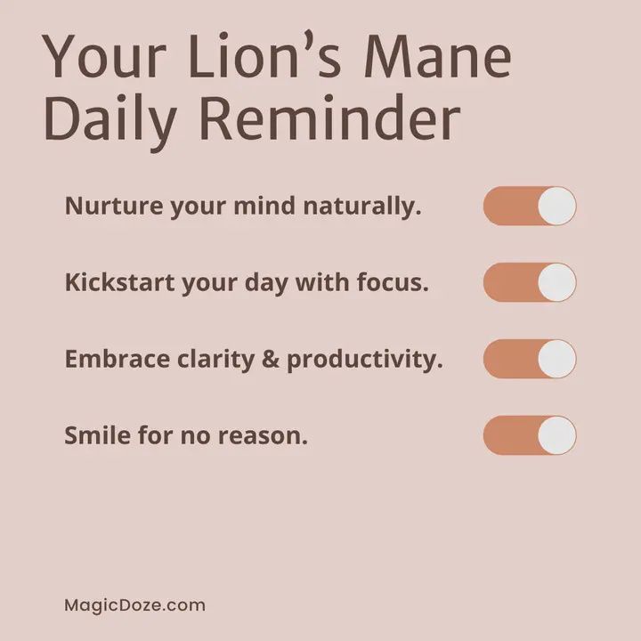 Lion&#39;s Mane Capsules - Brain Food By Magic Doze™