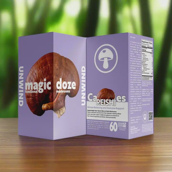 Reishi Mushroom Capsules - Unwind By Magic Doze™