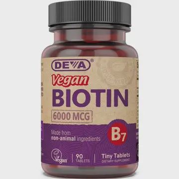 Deva Nutrition Biotin 6000mcg