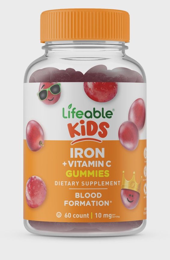Iron For Kids 10 Mg + Vit C Gummies, Iron Levels