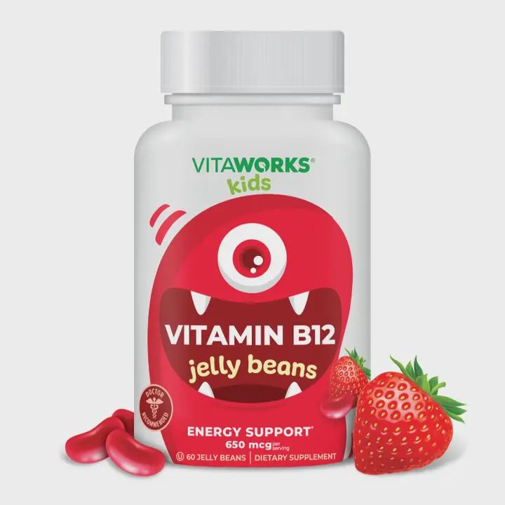 Kids Vitamin B12 Jelly Beans, Cellular Energy