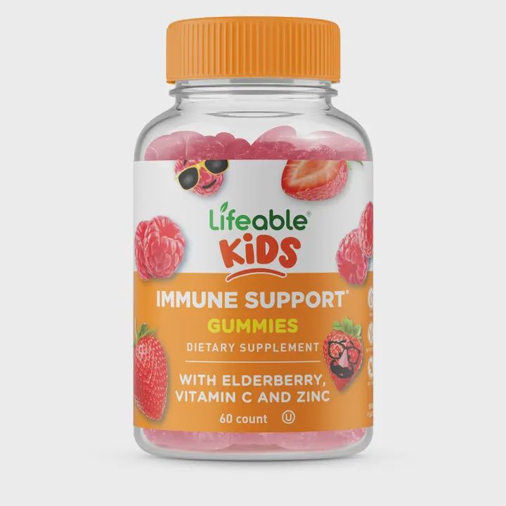 Kids Immune Support Elderberry Vit C + Zinc Gummies
