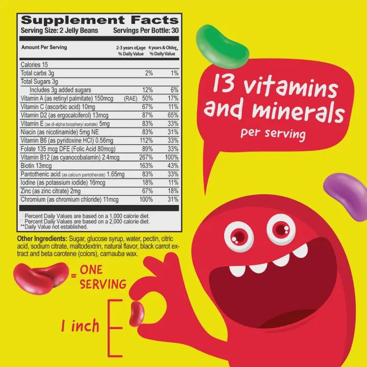 Kids Multivitamin Jelly Beans, Health Support