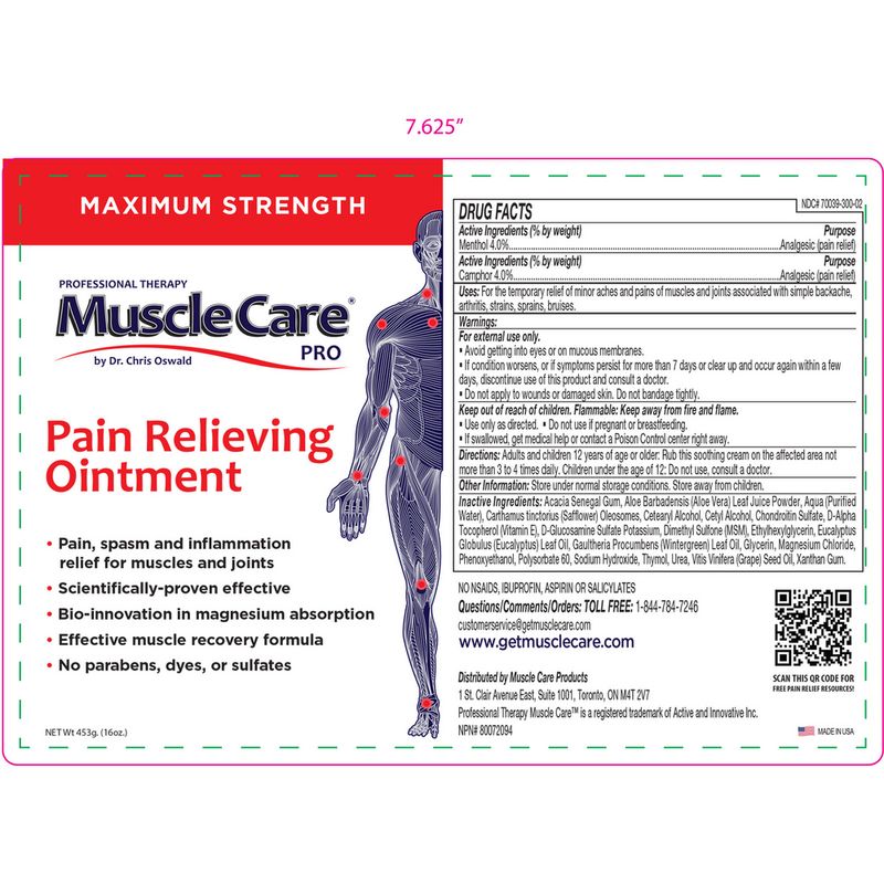 MuscleCare Pain Relieving Ointment