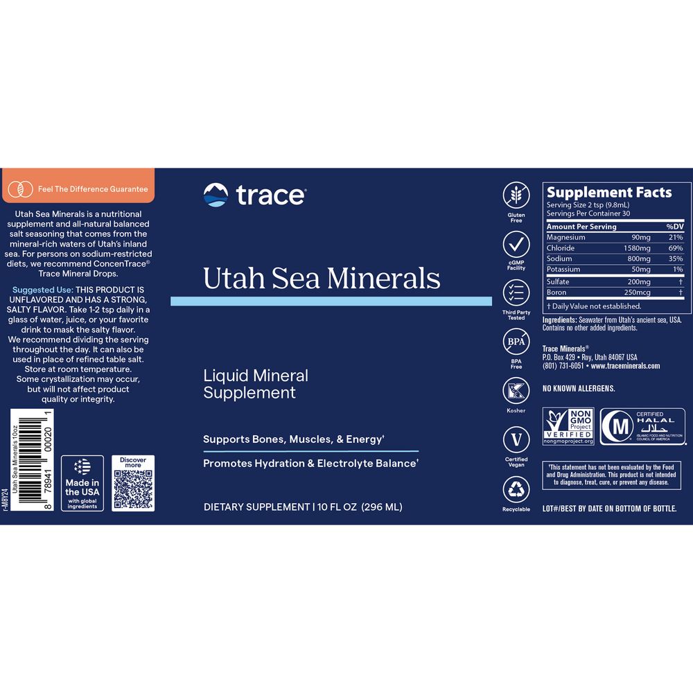 TRACE MINERALSUTAH SEA MINERALS