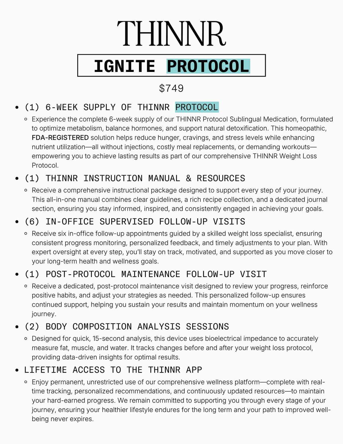 Thinnr Iginite Protocol