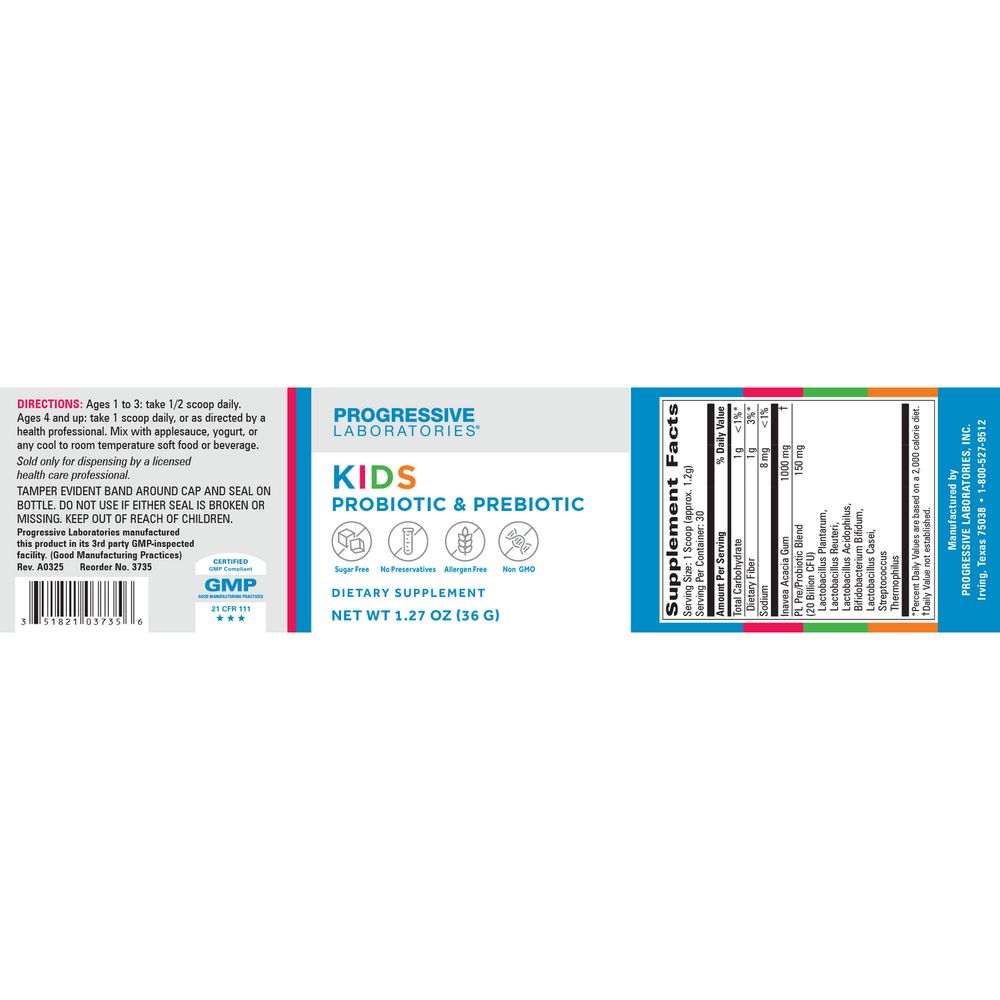 Kid&#39;s Probiotic &amp; Prebiotic Powder