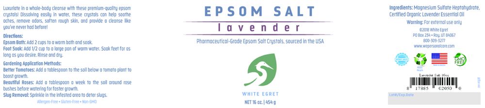 Epsom Salt- Lavender