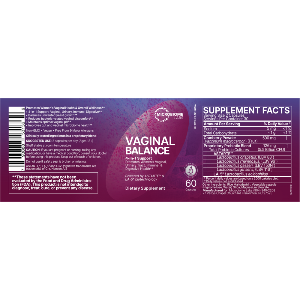 Vaginal Balance Microbiome Labs