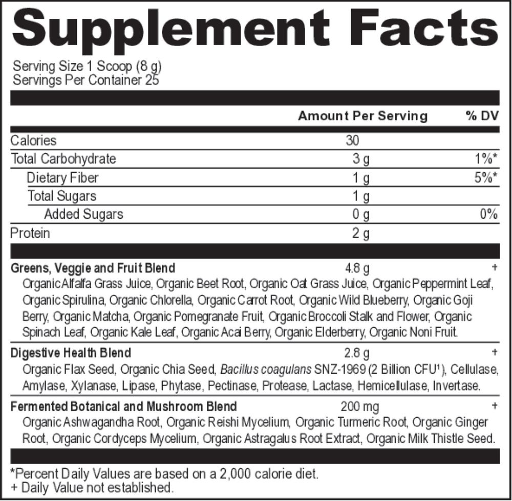 Organic SuperGreens Powder Ancient Nutrition