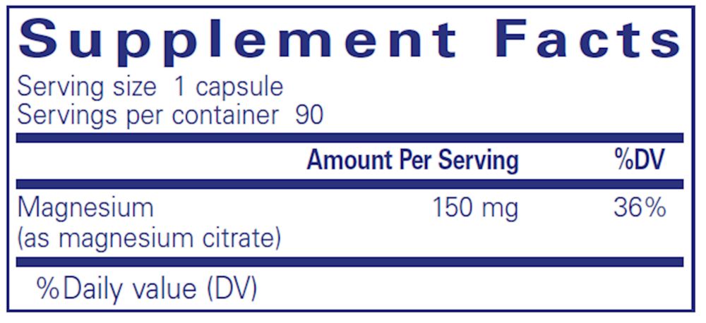 Magnesium (Citrate) Pure Encap
