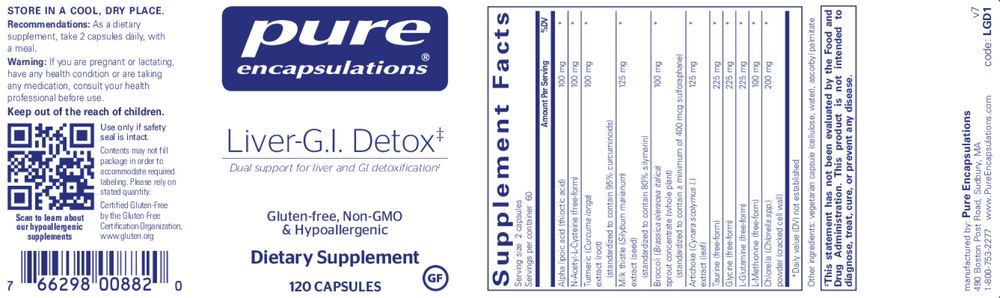 Liver-G.I. Detox* Pure Encapsulations