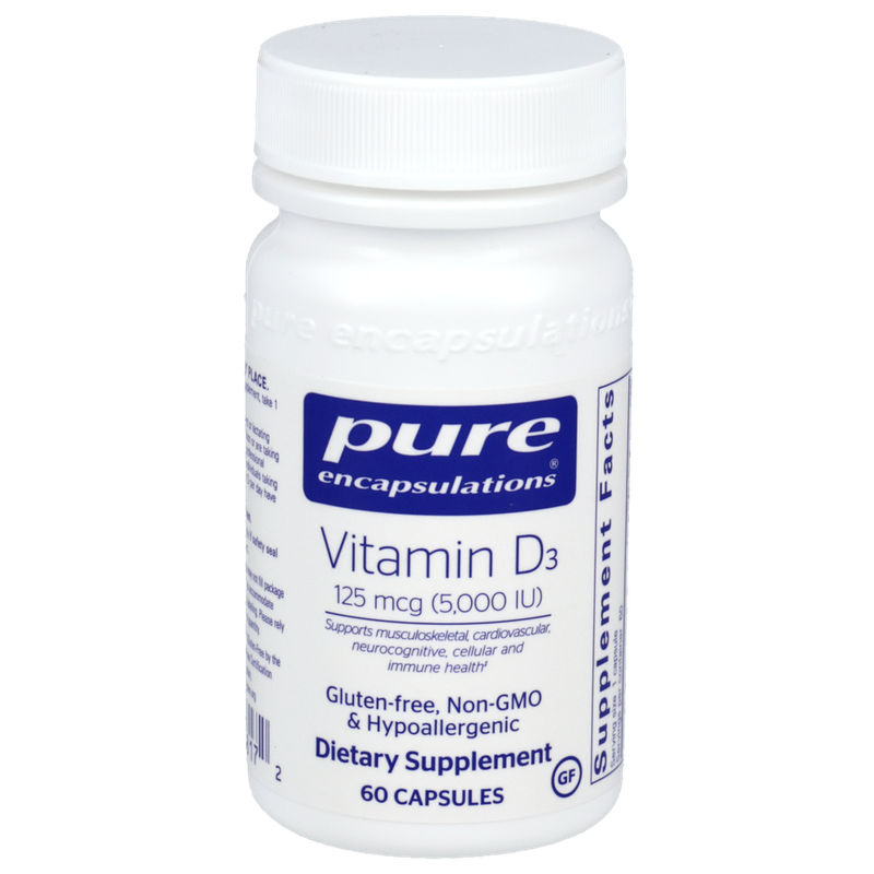 Vitamin D3 125mcg (5,000IU) Pure Encapsulations