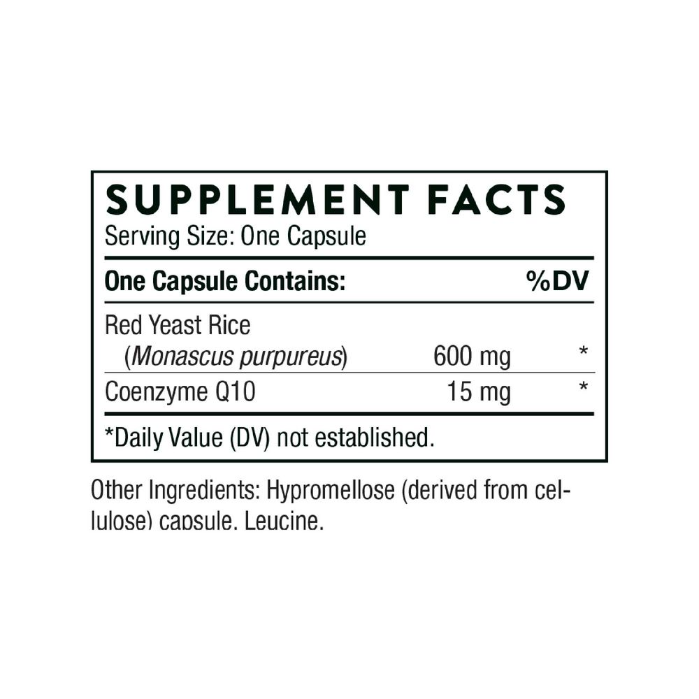 Red Yeast Rice + CoQ10 (formerly Choleast) Thorne