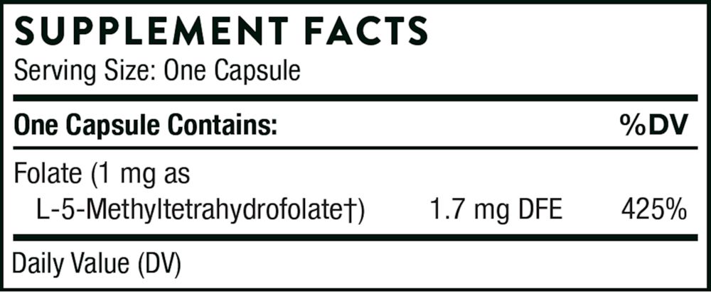 5-MTHF 1mg Thorne