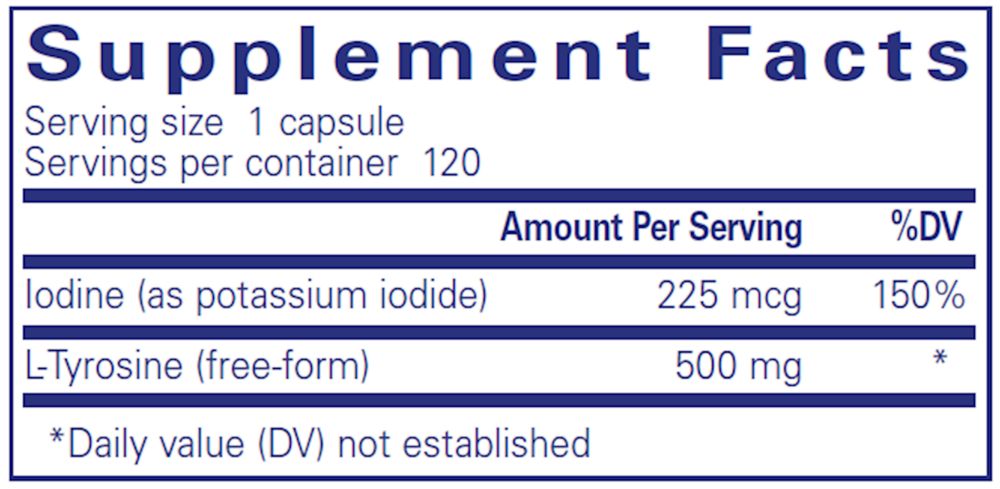 Iodine &amp; Tyrosine Pure E