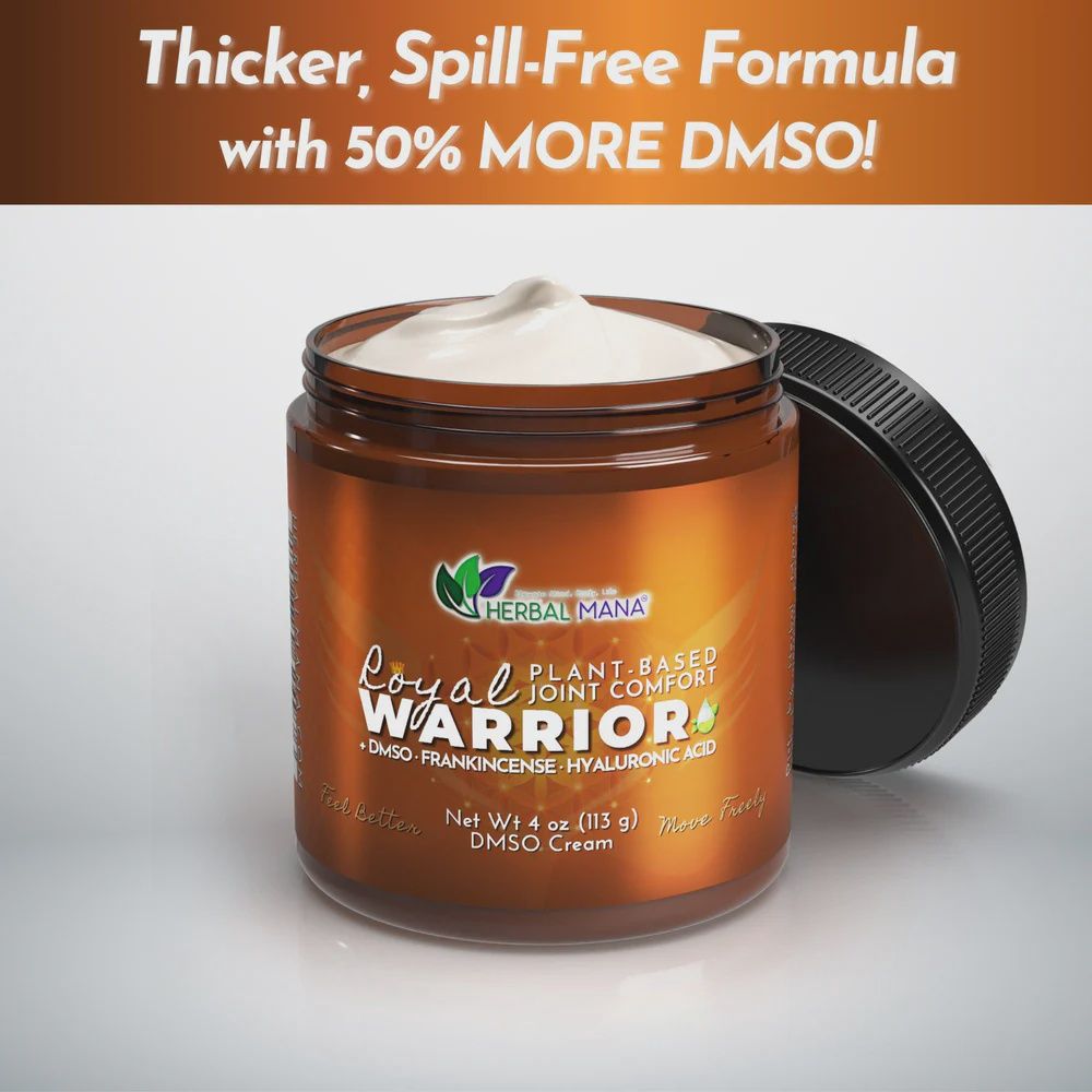 Herbal Mana - Royal Warrior - Frankincense DMSO Cream for Joint Pain |