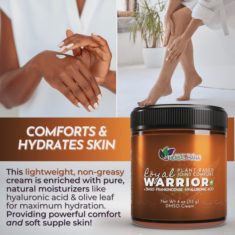 Herbal Mana - Royal Warrior - Frankincense DMSO Cream for Joint Pain |