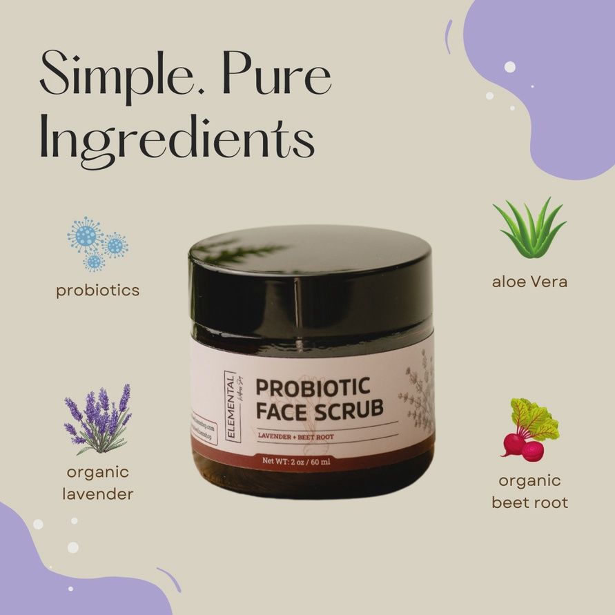 Probiotic Face Scrub | Lavender Scrub | Natural Exfoliation