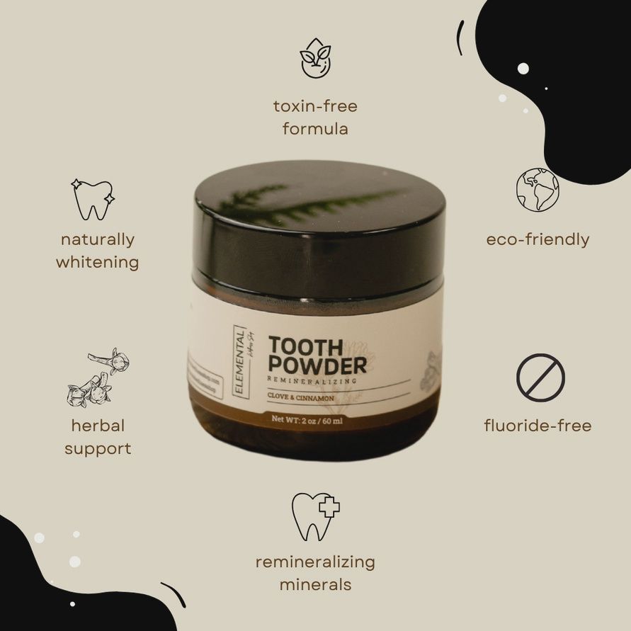 Remineralizing Tooth Powder | Fluoride-Free Oral Care