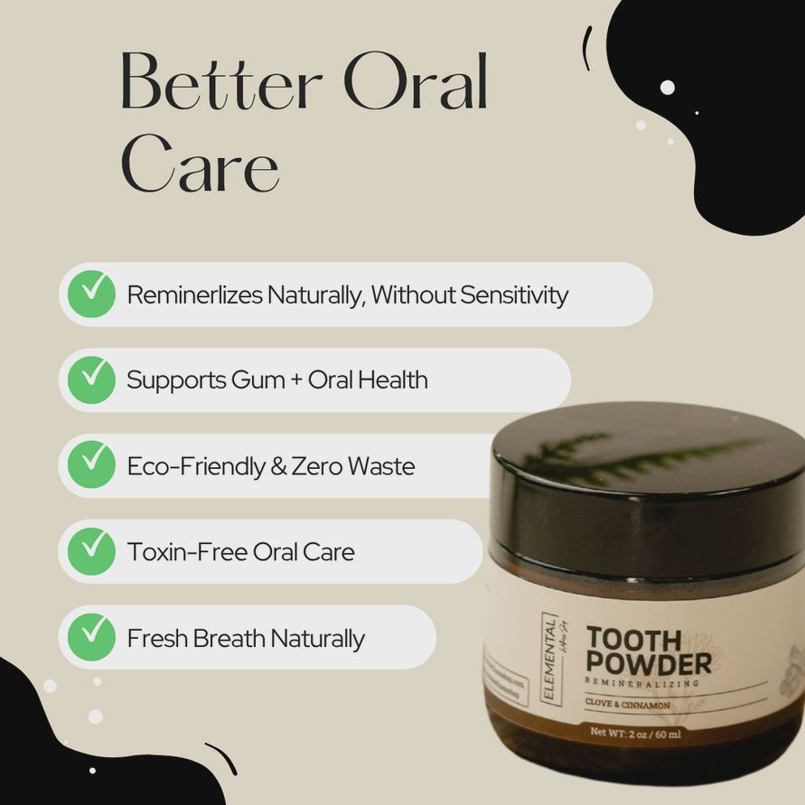 Remineralizing Tooth Powder | Fluoride-Free Oral Care