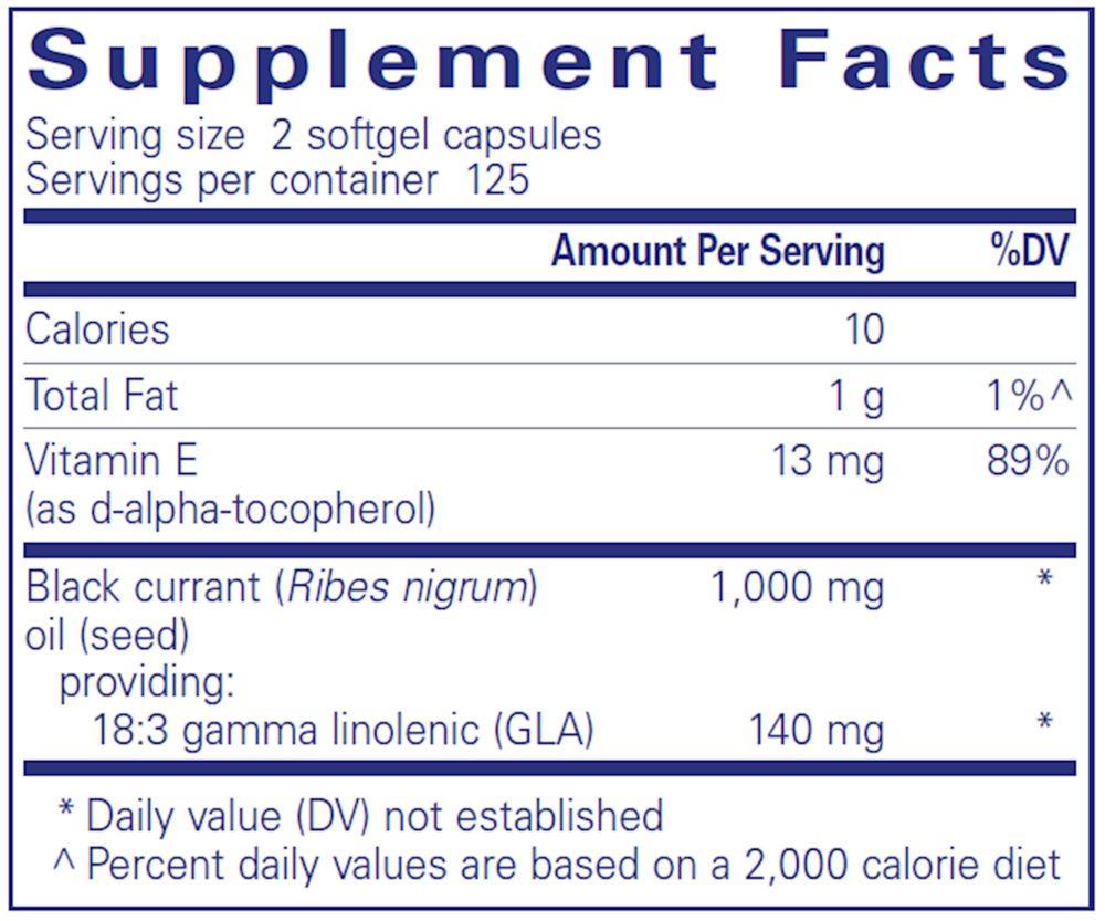 Black Currant Seed Oil Pure