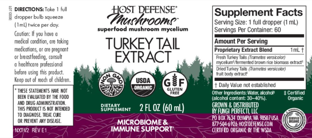 Host Defense Turkey Tail (Trametes versicolor)