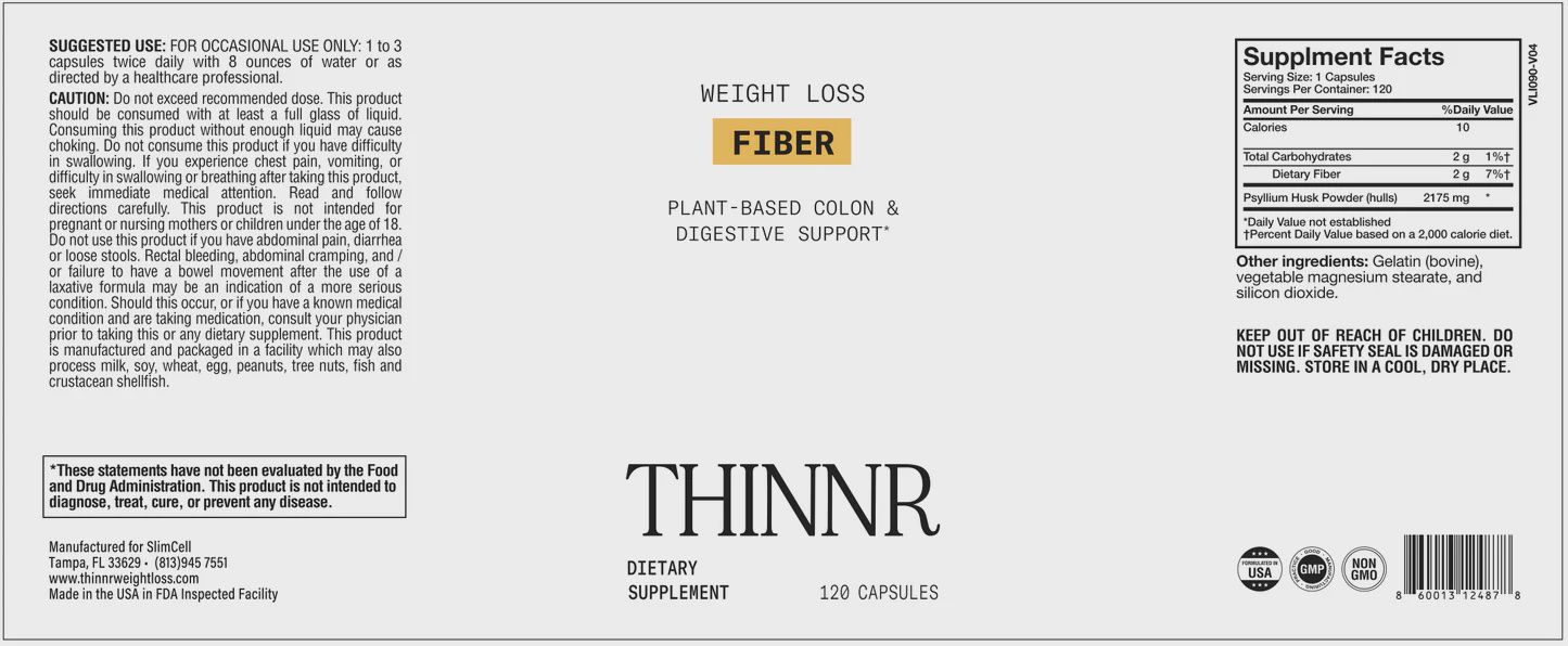Thinnr Fiber - Natural Support For Digestive Regularity