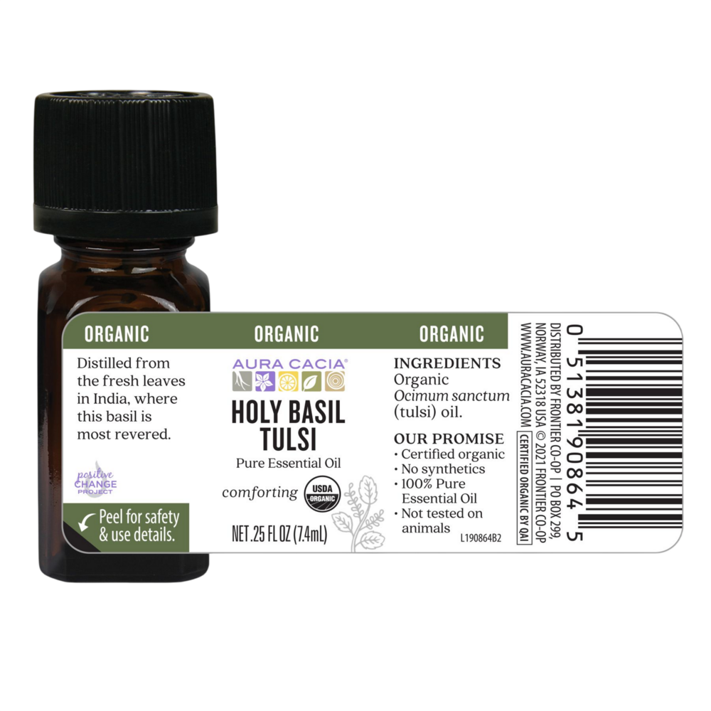 Holy Basil Org Essential Oil .25 fl oz