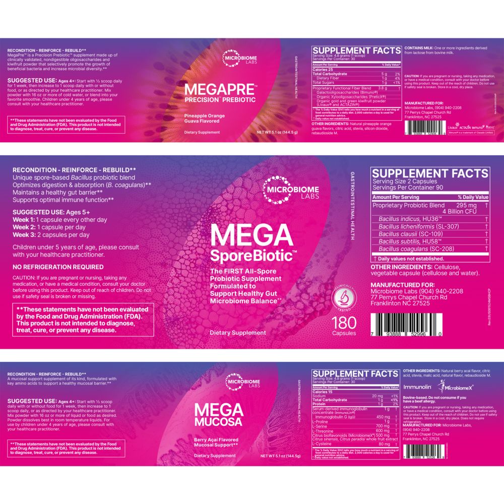 Microbiome labs Total Gut Restoration - Kit 2