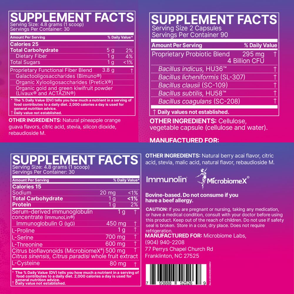 Microbiome labs Total Gut Restoration - Kit 2