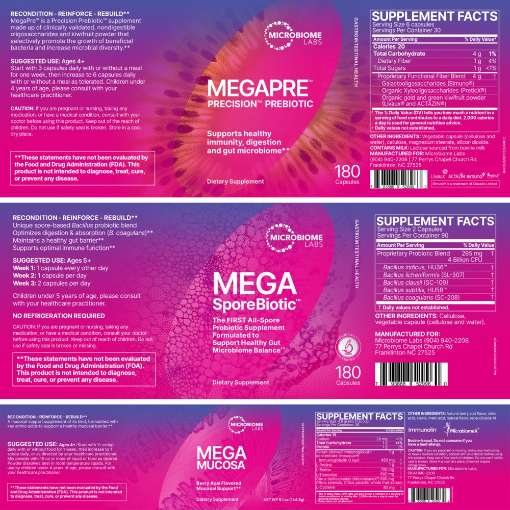 Microbiome Labs Total Gut Restoration – Kit 3