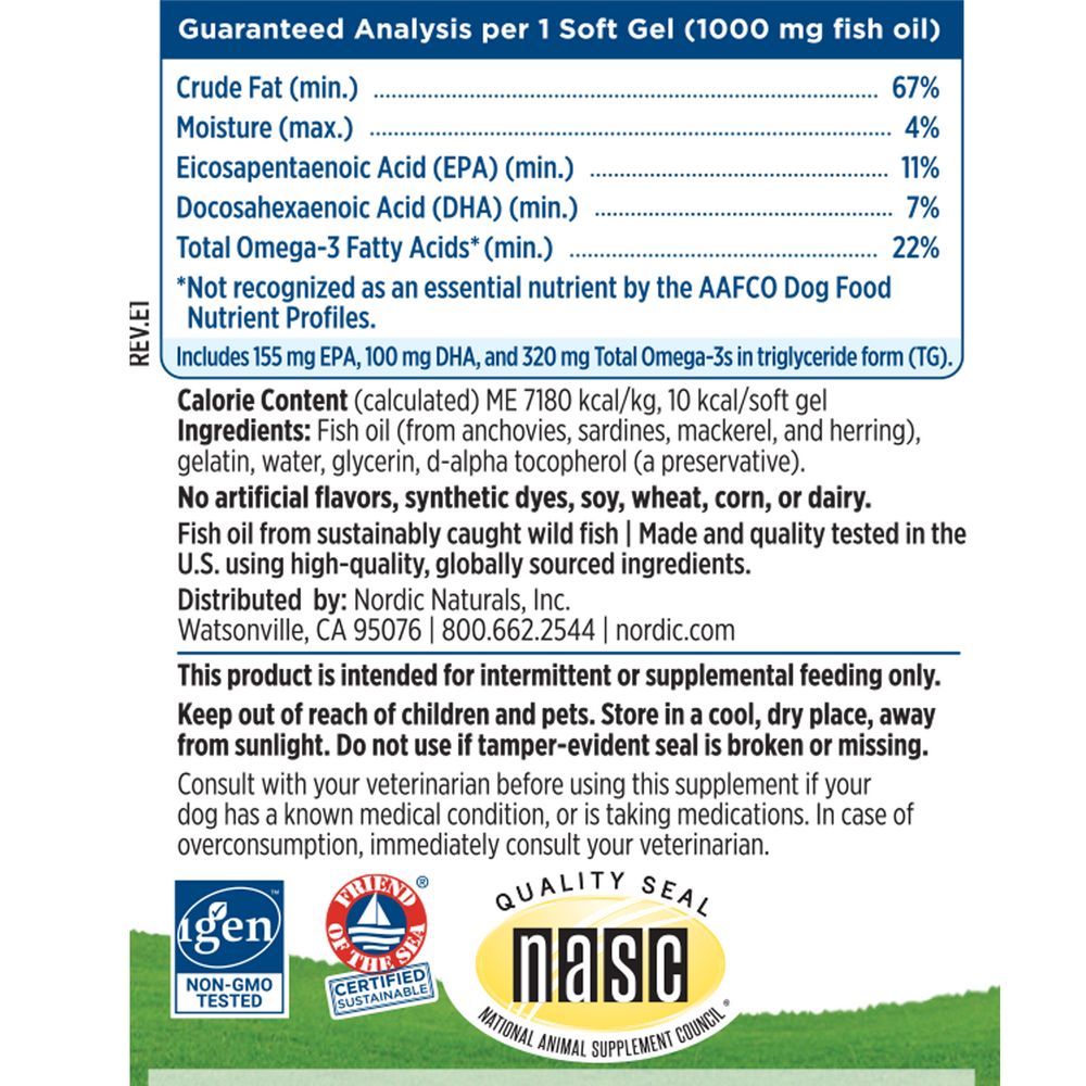 Omega-3 Pet Soft Gels