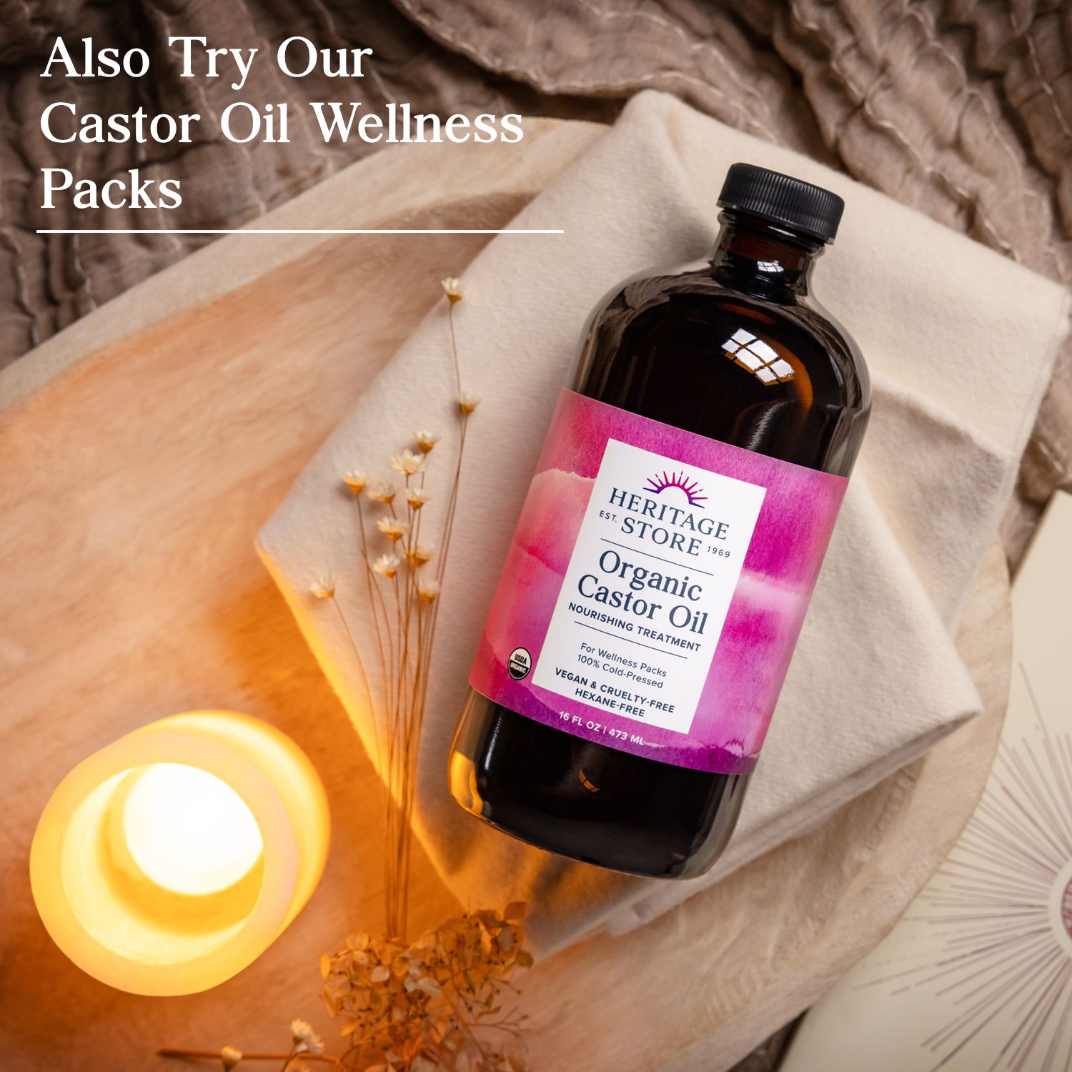 Organic Castor Oil 16 oz/32 oz