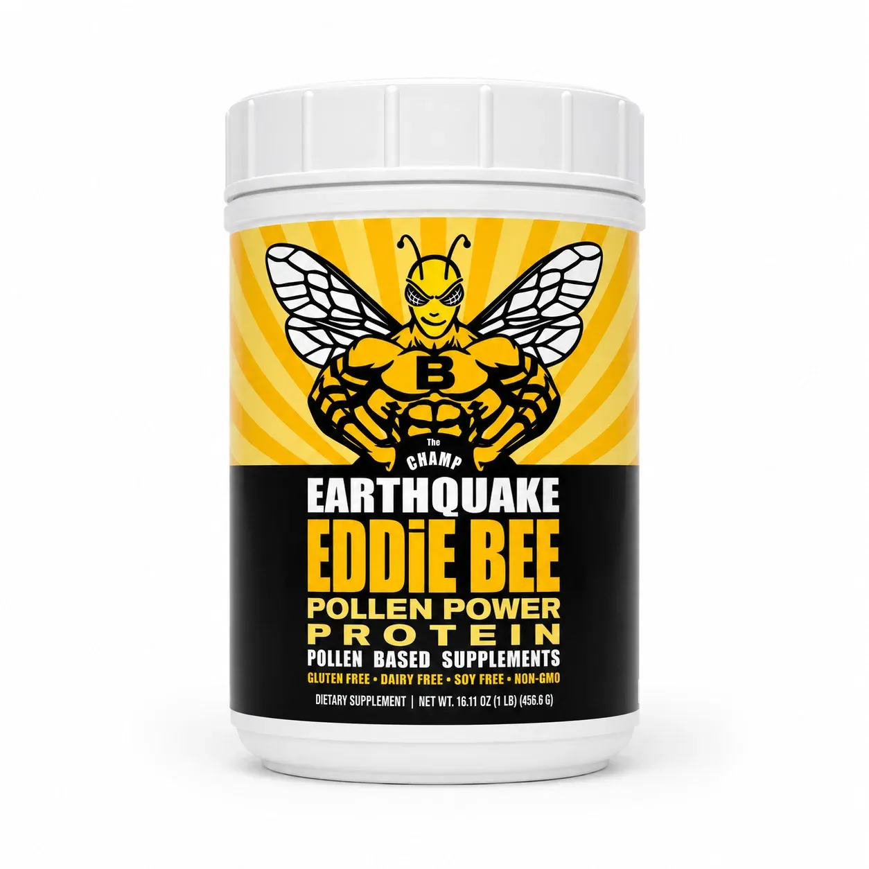 Earthquake Eddie Bee Pollen Power Protein
