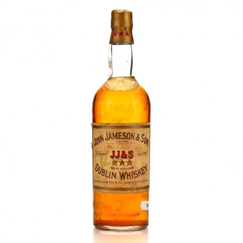 JOHN JAMESON &amp; SON 3 STAR CIRCA 1940S / WALTERS LTD 70CL