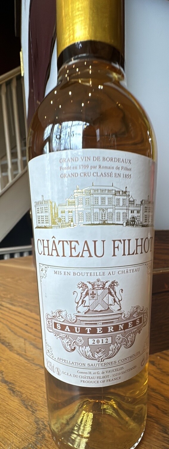 SAUTERNES FILHOT BARSAC 2012