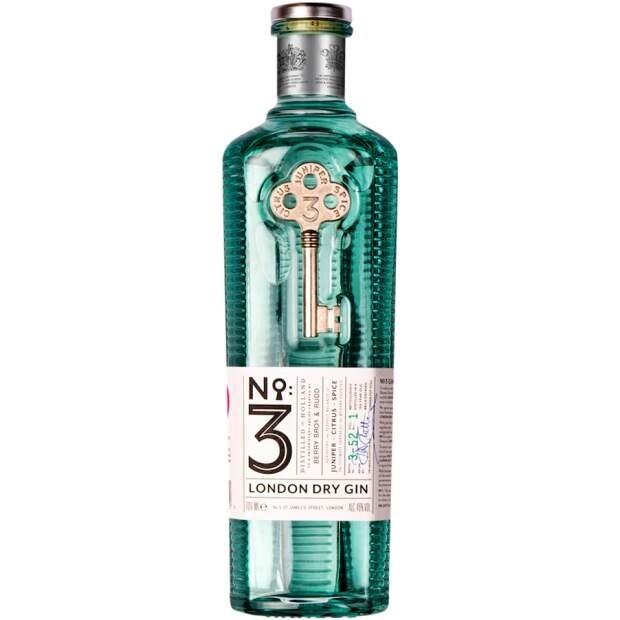 NO 3 LONDON DRY GIN 70CL