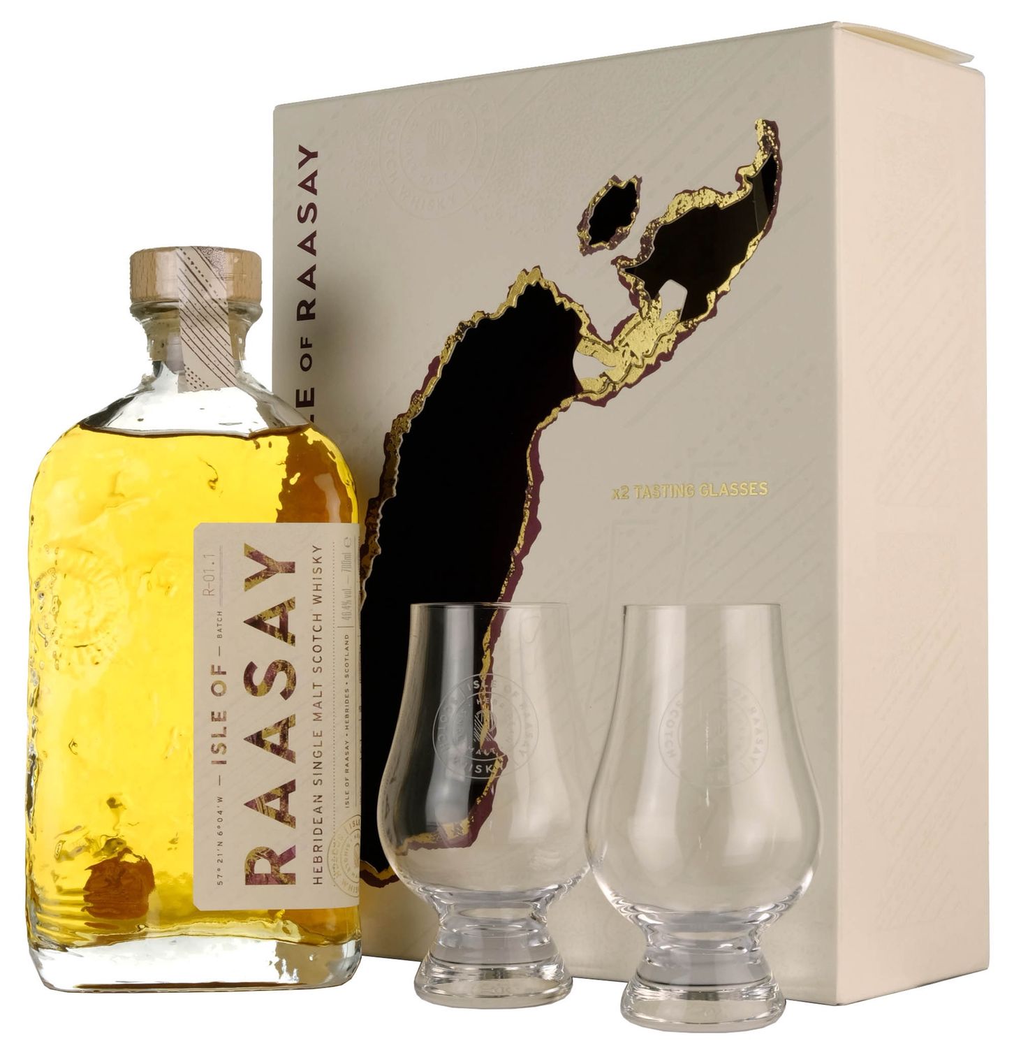 RAASAY SINGLE MALT GIFT SET 70CL