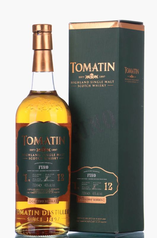 TOMATIN 12YO 2002 CUATRO SERIES NO1 FINO FINISH 70CL