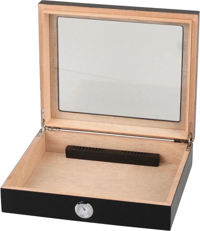 MATT BLACK HUMIDOR - 20 CIGAR CAPACITY