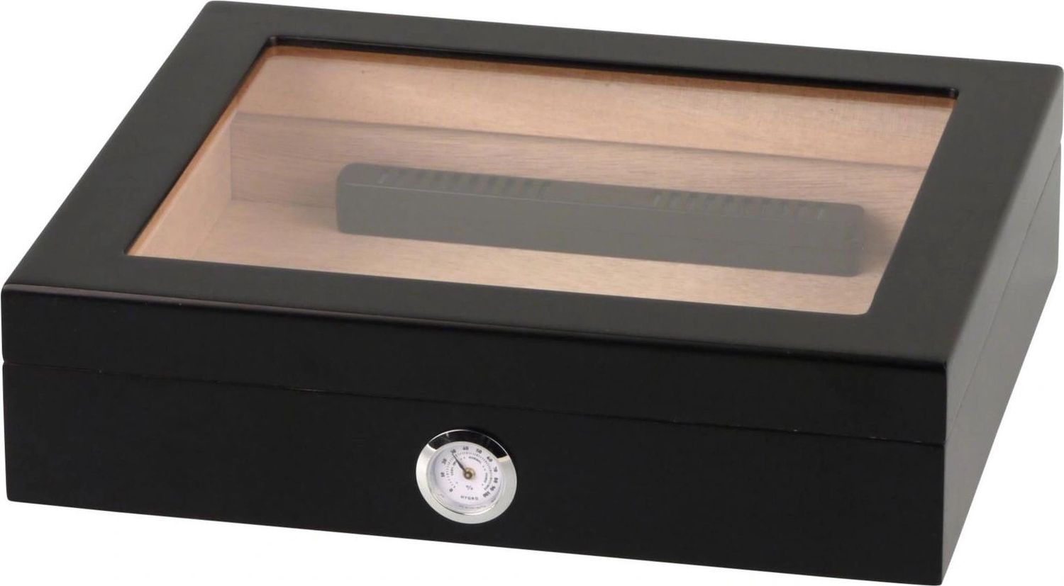 MATT BLACK HUMIDOR - 20 CIGAR CAPACITY