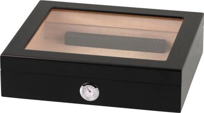 MATT BLACK HUMIDOR - 20 CIGAR CAPACITY