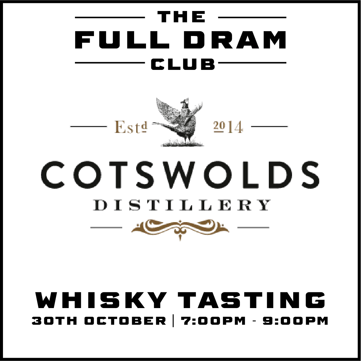 COTSWOLDS WHISKY TASTING