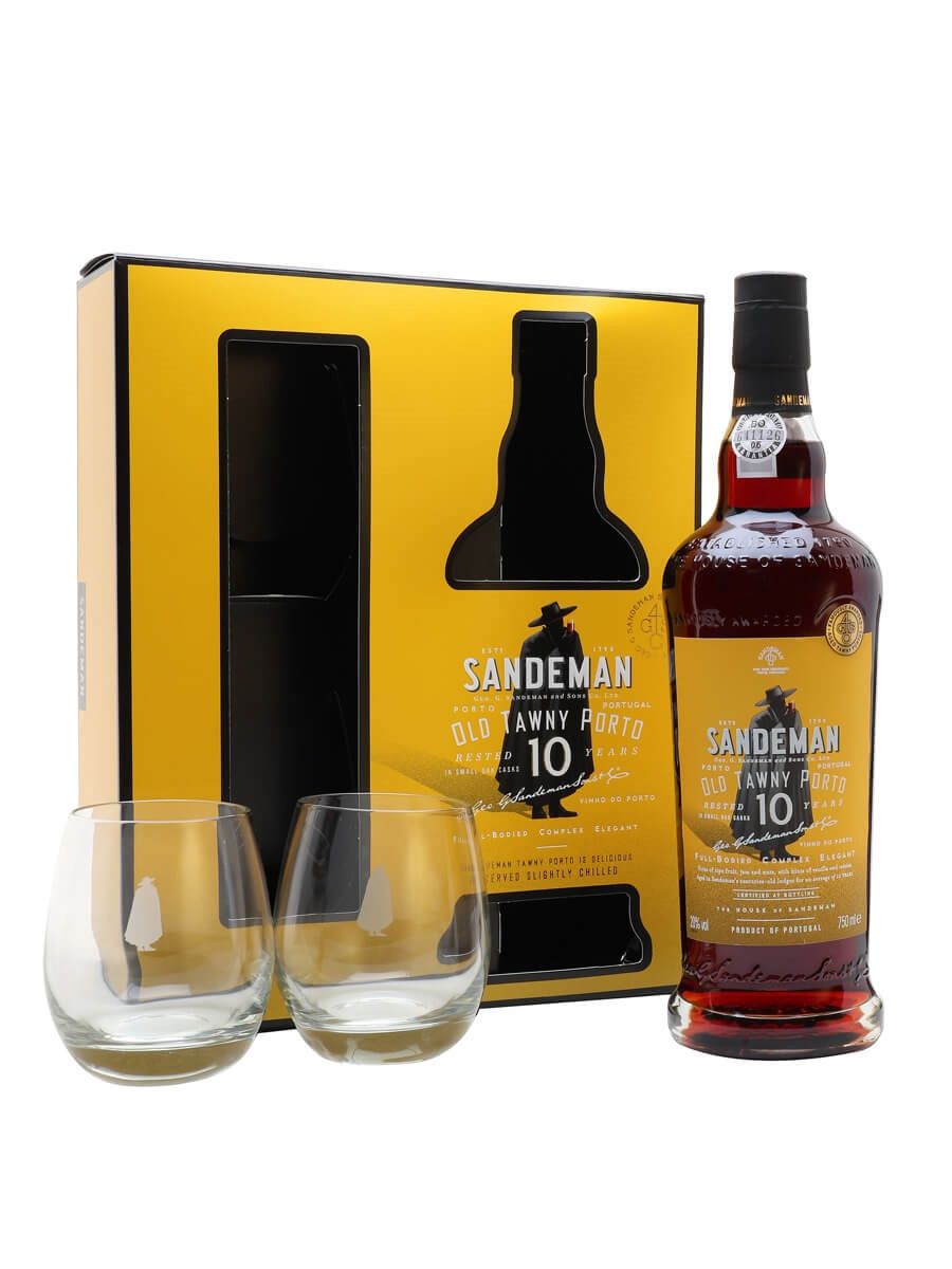 SANDEMAN 10YO TAWNY PORT GIFT PACK 75CL