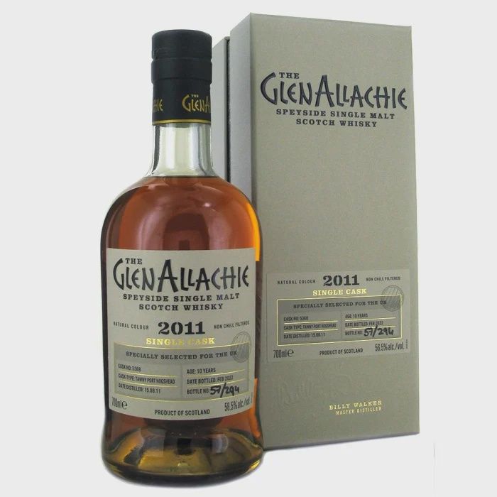 GLENALLACHIE 10YO - 2011 SINGLE CASK TAWNY PORT 70CL