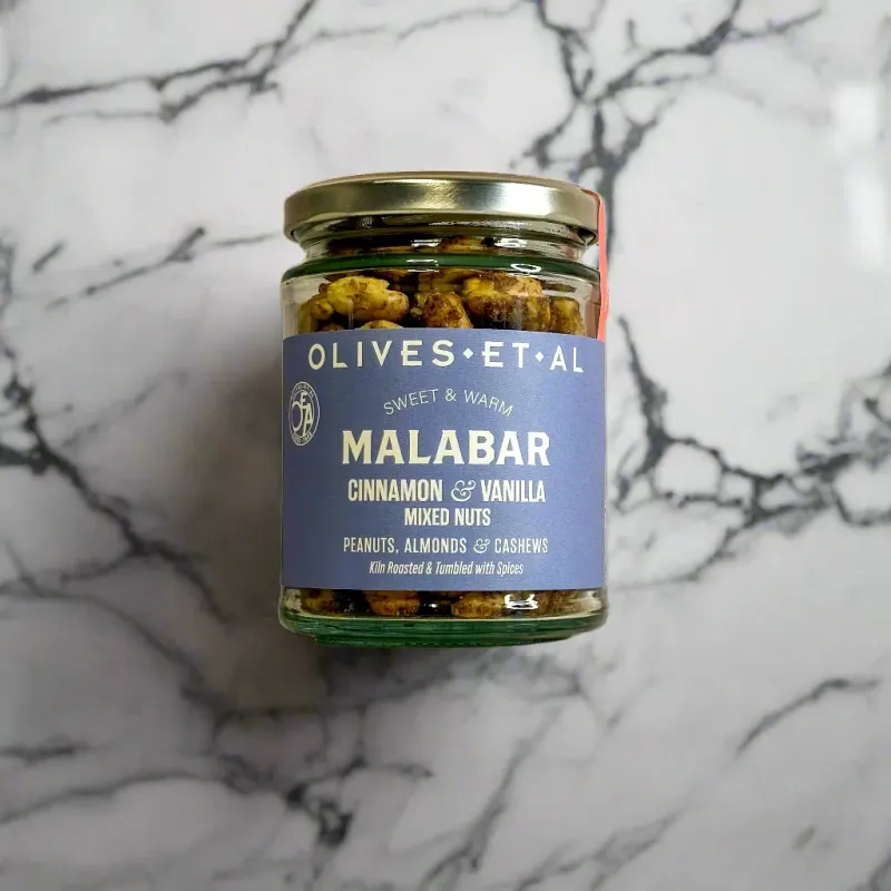 CINNAMON &amp; VANILLA MALABAR NUTS - 150G JAR